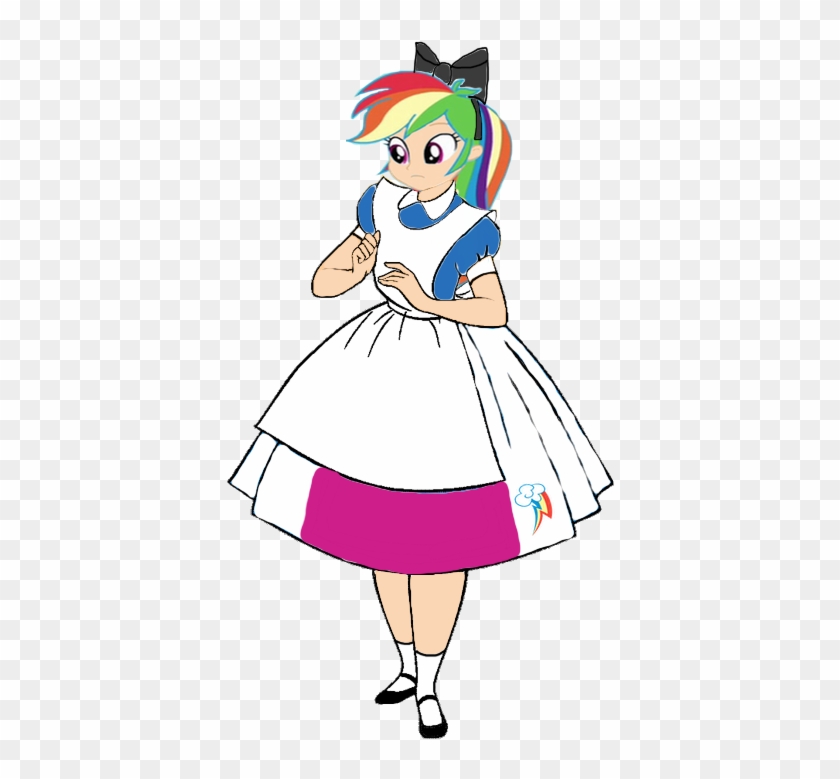 Rainbow Dash In Wonderland By Darthranner83 - Alice In Wonderland Clip Art #666406