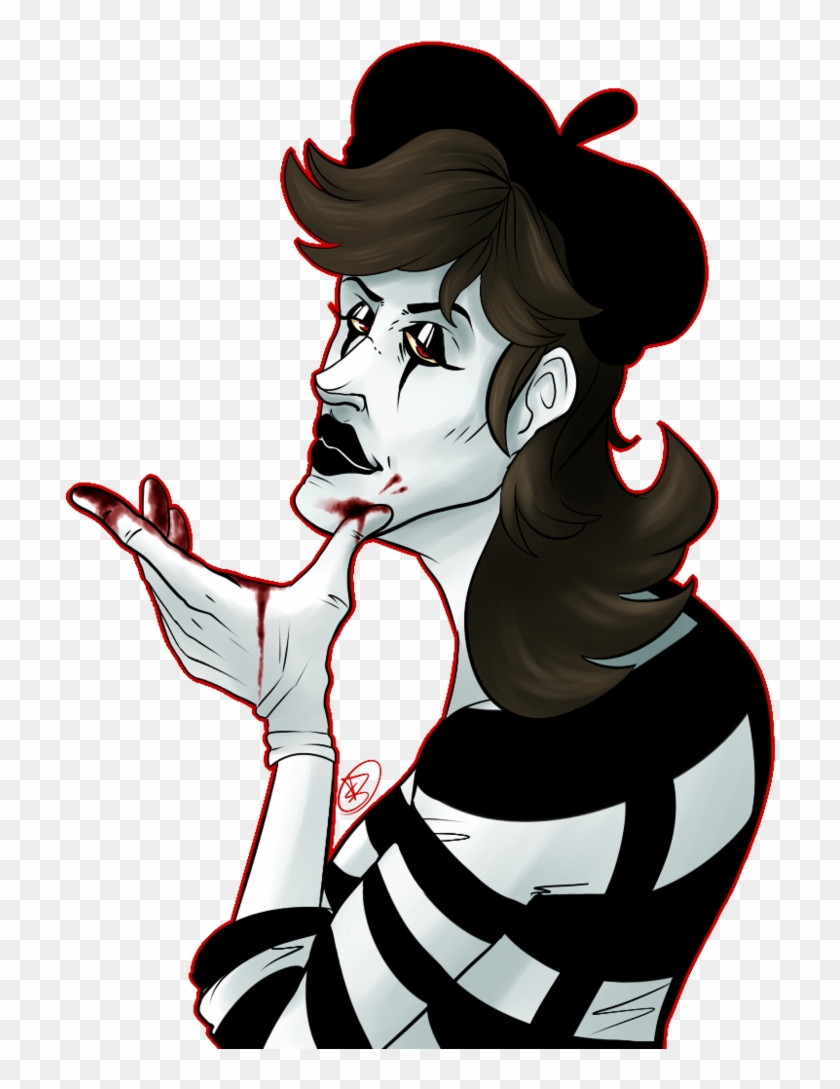 Penny The Mime {art Trade} By Dinosam - Illustration #666415