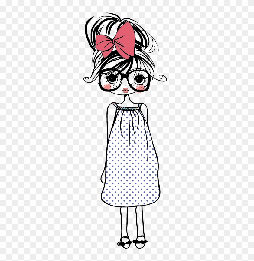 Girl Cartoon Drawing Clip Art - Cute Girl Cartoon Png #666425