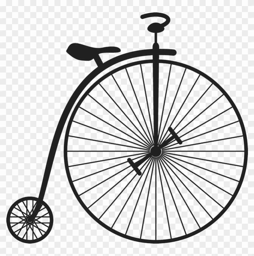 Penny Farthing Bicycle Stamp - 24 White Face Dry Erase Prize Wheel #666457