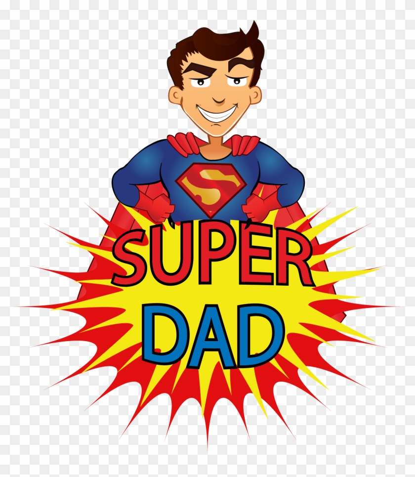 Cartton Super Dad Image - Super Dad Png #666555