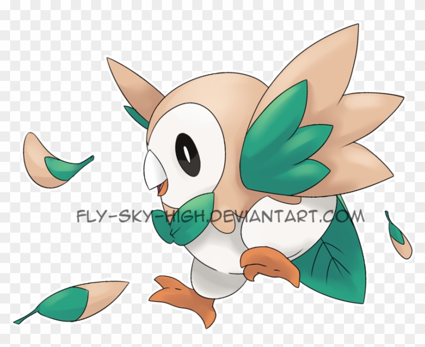 Rowlet Pokemon Pictures To Pin On Pinterest - Pokemon Rowlet Flying #666597