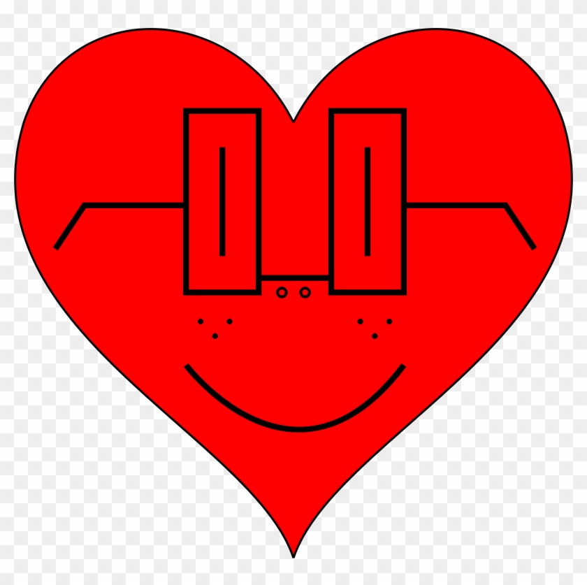 Heart Smiley Face - Heart Ekg Clipart #666665