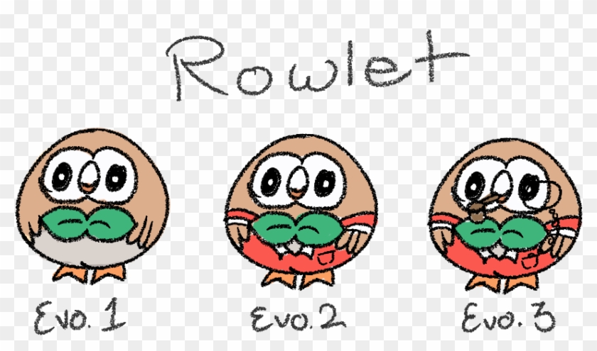 Rowlet Evolution By Foxtrot-fallout - Art #666698