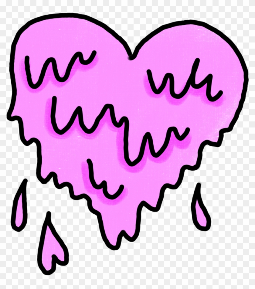 Heart Grime Grimer Grimeart Pink Pinkheart Doodle Digit - Overlays Transparent Tumblr Love #666707