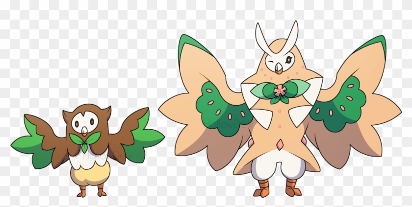 Rowlet Evolutions By Hallowdew - Cartoon #666715