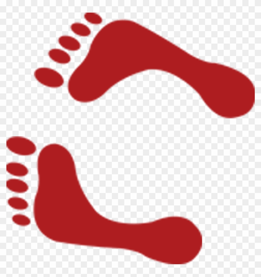 Download Png - Red Footprints #666725