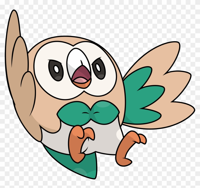 Rowlett Pokemon Wallpaper Images - Rowlet Official Art #666791