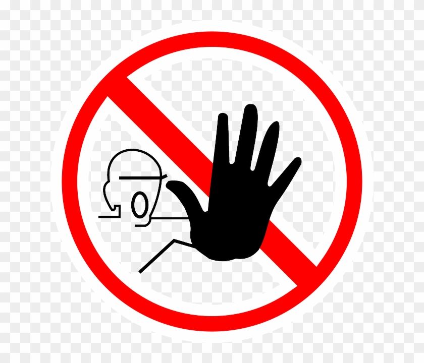 Stop, Hand, Yield, Forbidden, Halt - Stop Clipart #666797