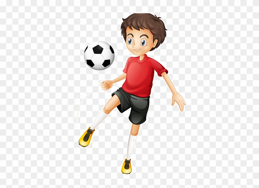 Prelude Playschool Indirapuram - Boy Playing Soccer Cartoon #666896