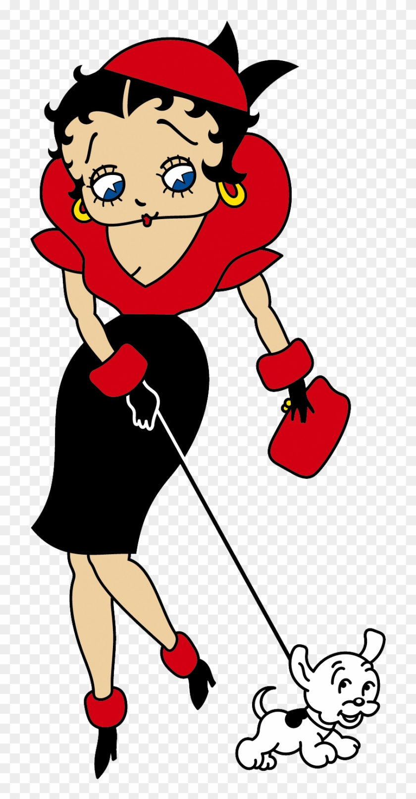 Tubes Png Canards Oies 10tubes Png Betty Boop 2 » - Betty Boop Walking Dog #666982