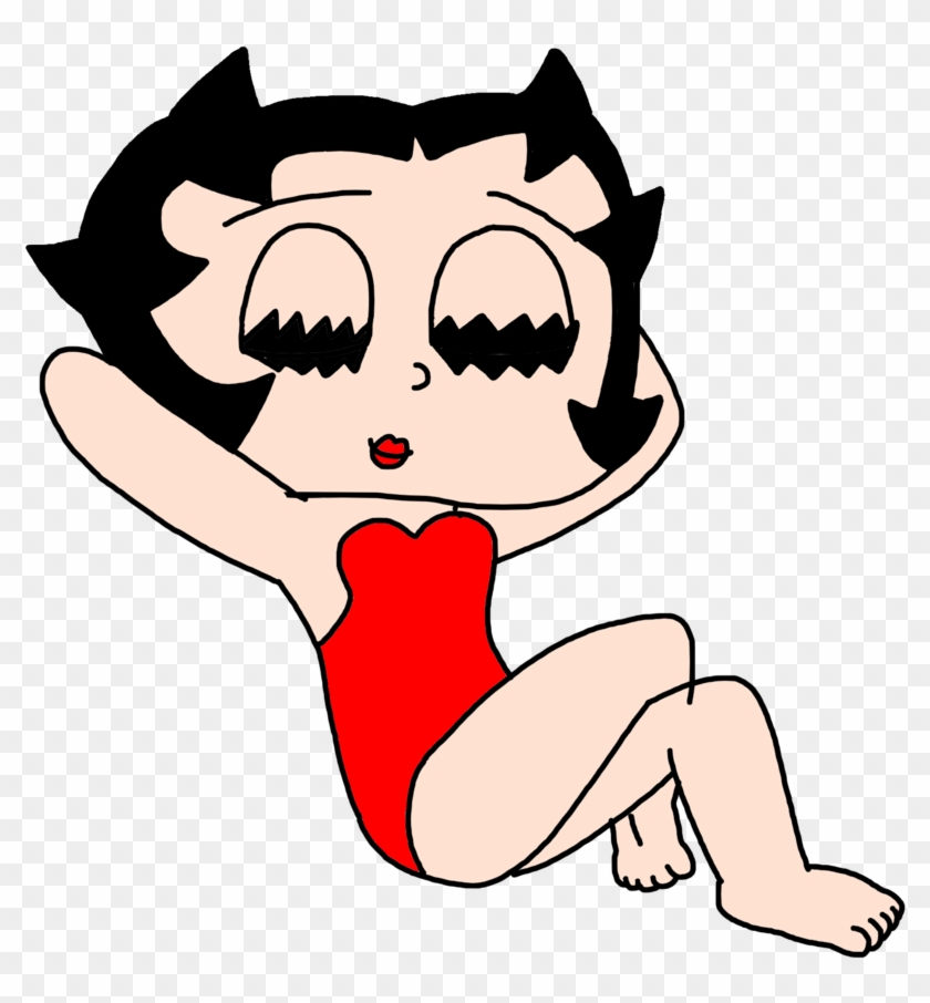 Betty Boop Relaxing With Swimsuit By Marcospower1996 - Betty Boop #666993