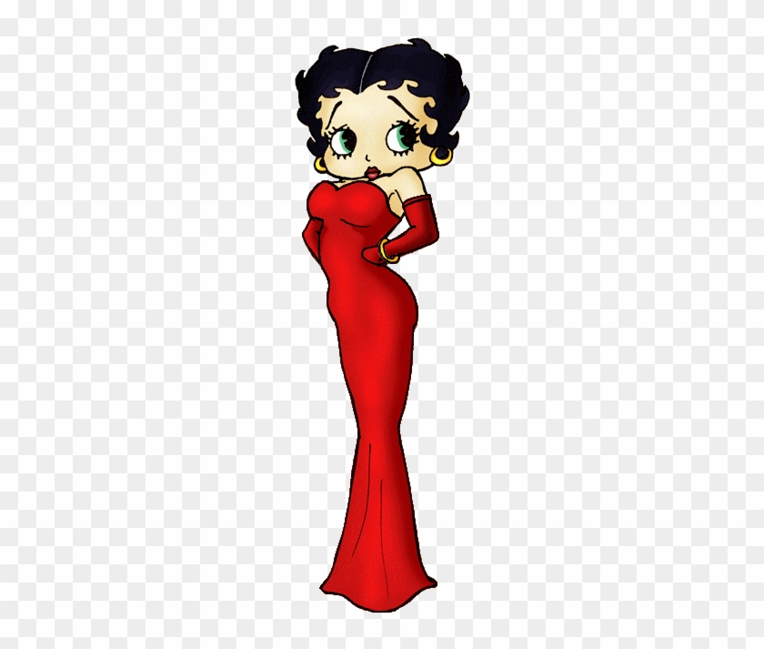 Betty Boop Long Red Dress - Me Betty Boop #667040