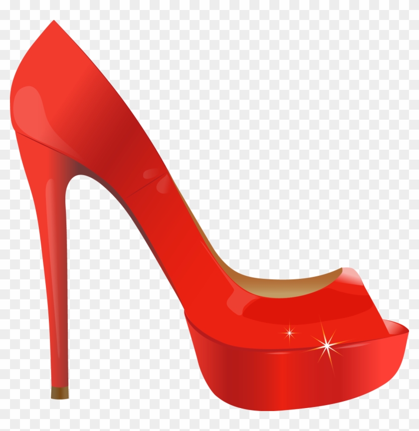 Red High-heeled Footwear - Shoe #667194
