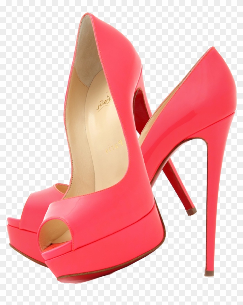 Christian Louboutin Florescent Pink Lady Peep Toe 150 - Christian Louboutin Peach Heels #667259