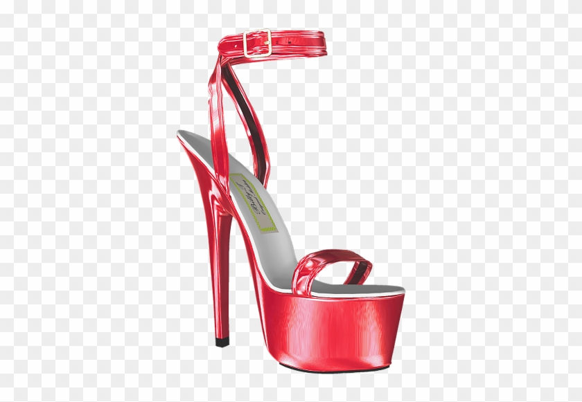 Red Female Sandals Png Clipart - Sandal Clip Art #667345