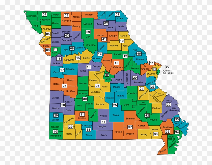 Judicial Evaluations - Map Of Missouri #667377