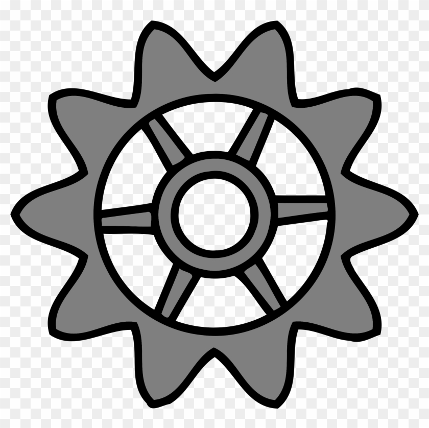 10-tooth Gear With Trapezium Holes - Wheel Clipart #667475