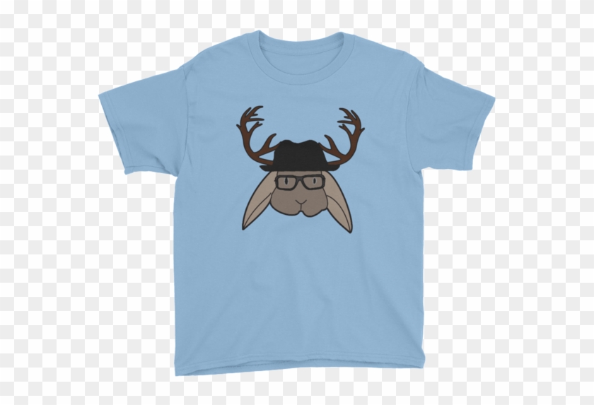 Angelo The Jackalope Youth Short Sleeve T-shirt - Sunshineandspoons Keep Staring. Maybe It'll Grow Back. #667680