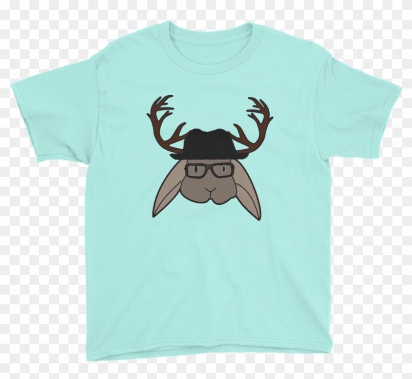 Angelo The Jackalope Youth Short Sleeve T-shirt - Dog Cat Paw Love Youth Short Sleeve T-shirt T Is Great #667683