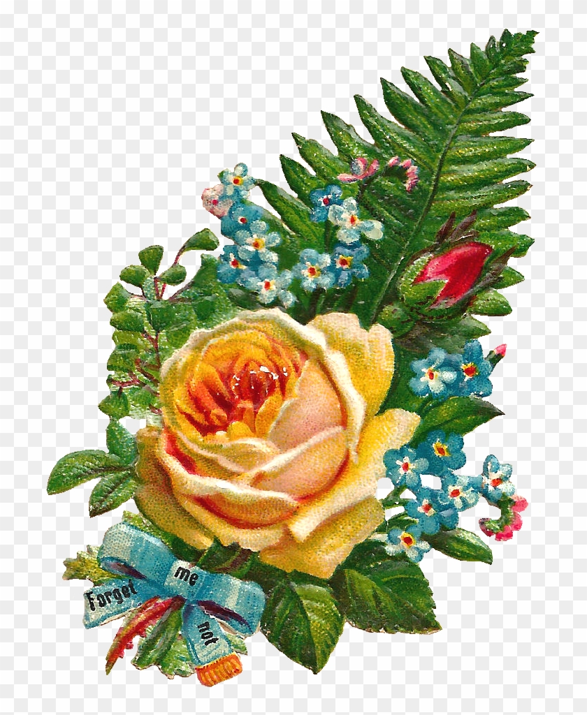 Yellow Rose Bouquet Flower Clipart - Flower Bouquet #667776
