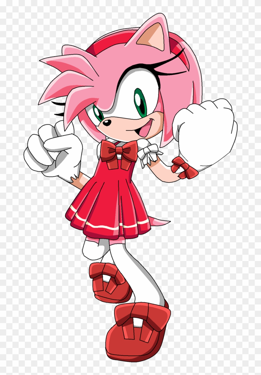 Sonic X Artwork Amy Cosplay As Cardcaptor Sakura By - Sonic X Amy #667837