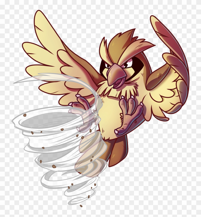 #016 Pidgey Used Gust And Sand Attack - Pidgey Art #667891