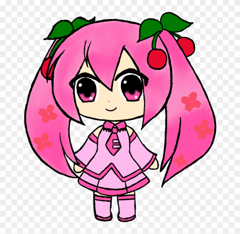 Sakura Miku Chibi By Chuchu-kins - Sakura Miku Chibi By Chuchu-kins #667932