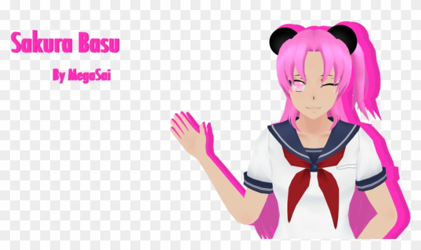 {mmd X Yandere Simulator Oc} Sakura Basu By Hatsunesakimiyu - Yandere Simulator #667977