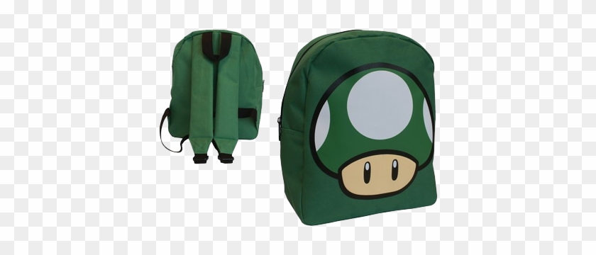 Green Mushroom Mini Back Pack - Bioworld Nintendo Mushroom Mini Backpack Green #668240