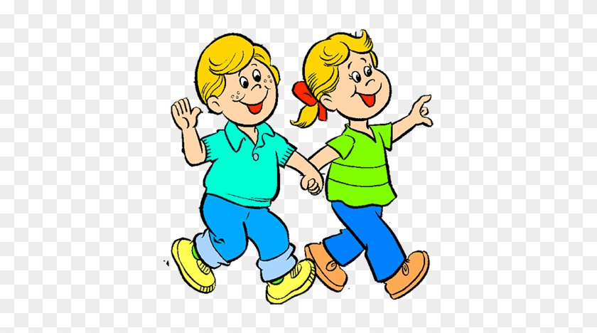 Wow Happy Kids - Free Walking Clipart #668397