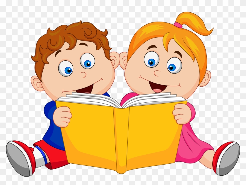 Children Reading Bookscartoongoogle - Reading Book Cartoon #668403