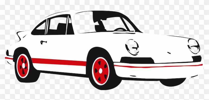Sport Car White - Porsche 911 Clip Art #668423