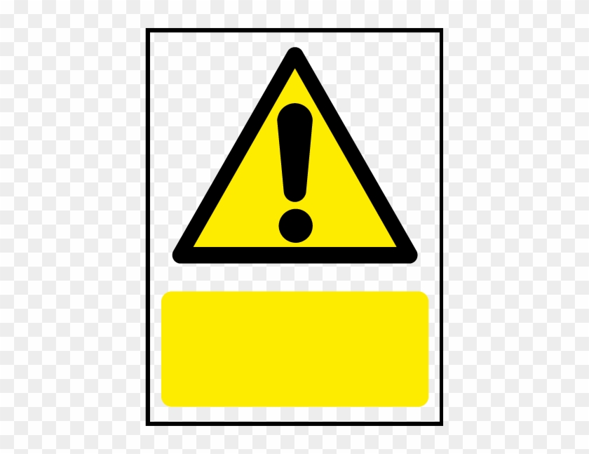 Custom Yellow Warning Sign - Hazardous Substances Warning Sign #668546