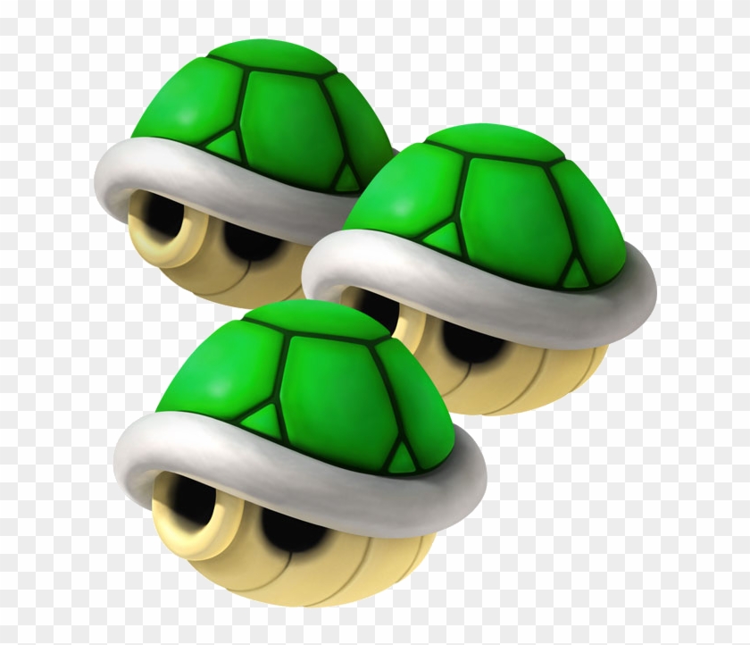 Triple Green Shells Artwork - Wii Mario Kart Green Shell #668572