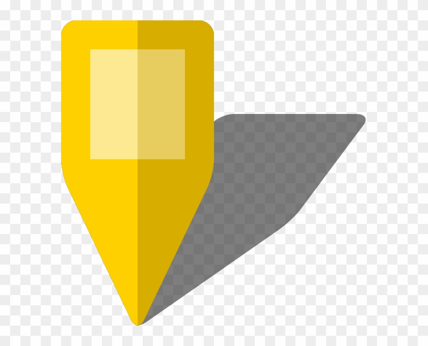Simple Location Map Pin Icon5 Yellow Free Vector Data - Free Location Yellow #668616