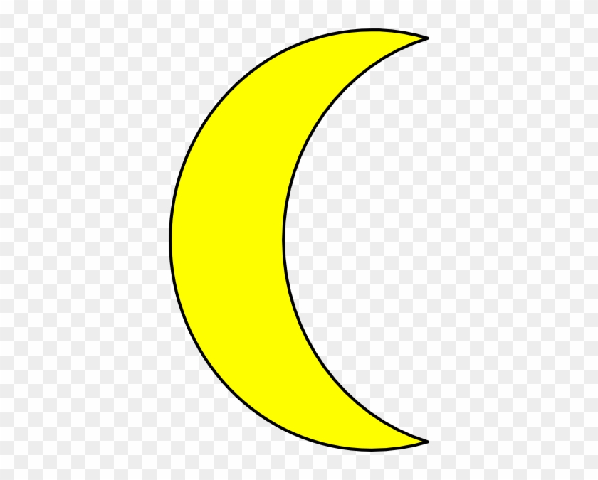 Free Clipart Picture Yellow Half Moon Pic 20 5bokzu - Half Of A Moon #668661