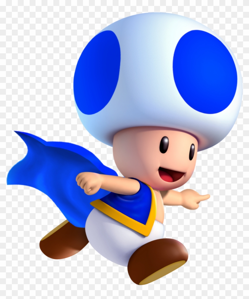 Mushroom Clipart Mario Toad - Mario Kart Blue Toad #668757