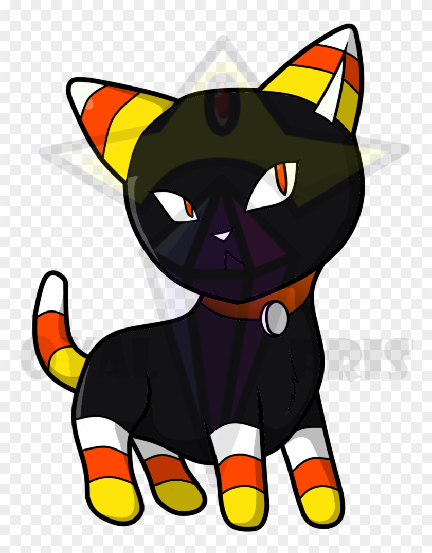 Black Candy Corn Kitten Adopt - Cartoon #668935