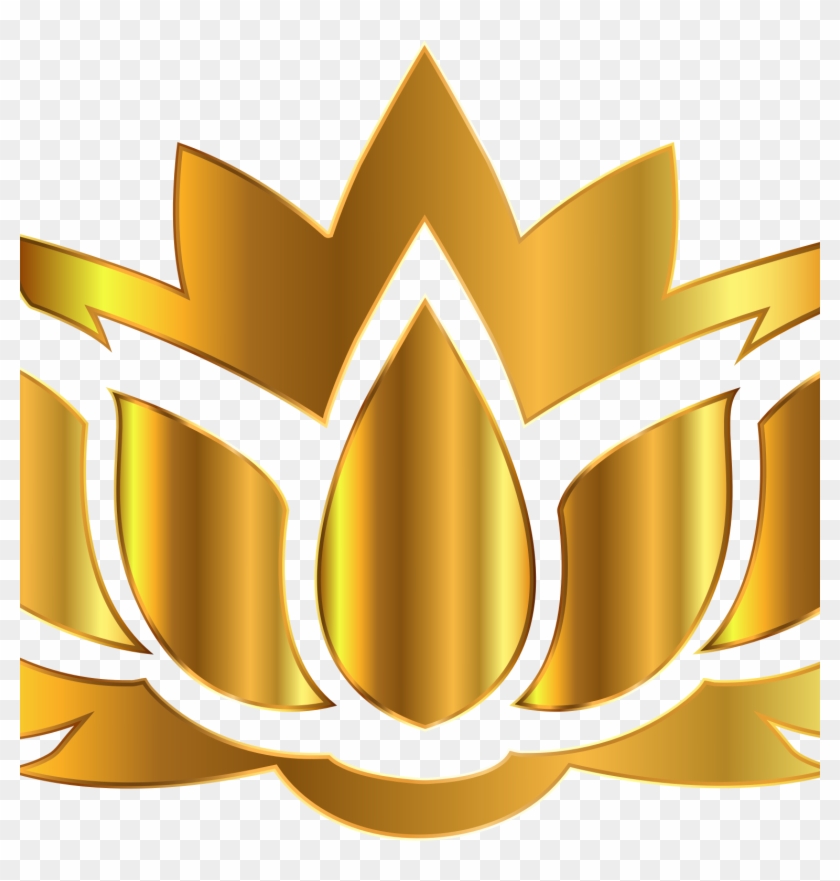 Flower Nelumbo Nucifera Desktop Wallpaper Clip Art - Gold Lotus Round Ornament #668977