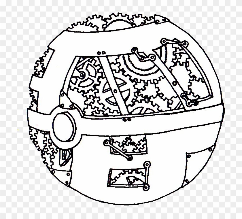 Steampunk Pokeball By Looja On Deviantart - Coloring Pages Poke Balls #669113