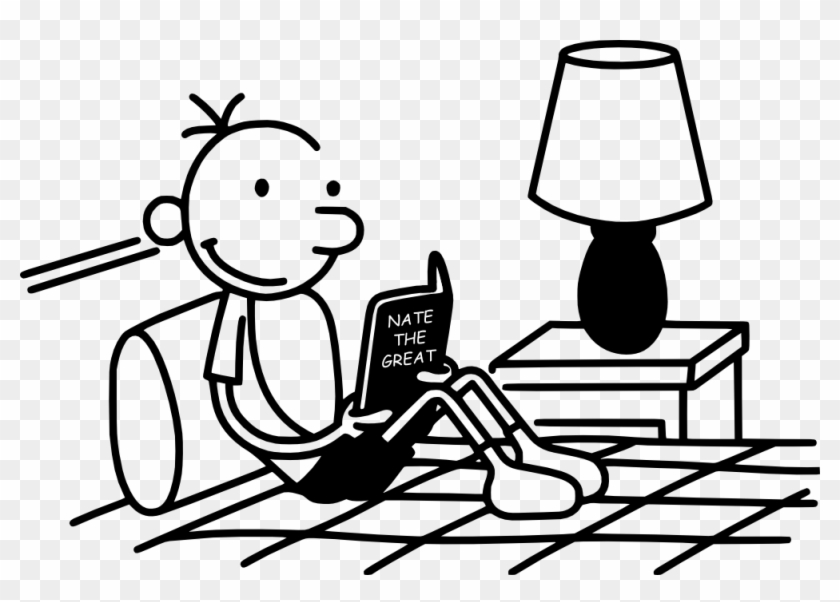 Greg Heffley Reading Nate The Great - Diary Of A Wimpy Kid Reading #669217