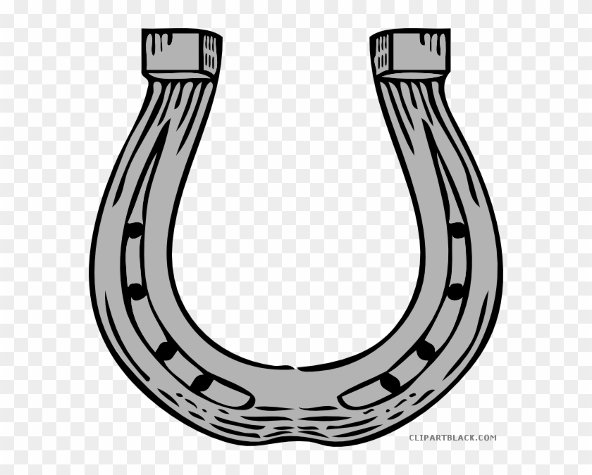 Horseshoe Animal Free Black White Clipart Images Clipartblack - Hang A Horseshoe For Luck #669505