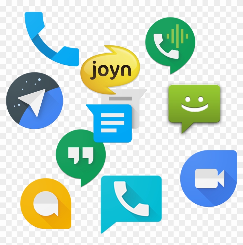 Jumbled Image Of Google's Messaging Apps - Will Never Get An Iphone Starter Pack #669532