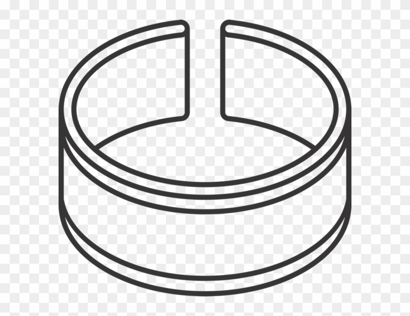 Bracelet Band Rubber Stamp - Line Art #669651