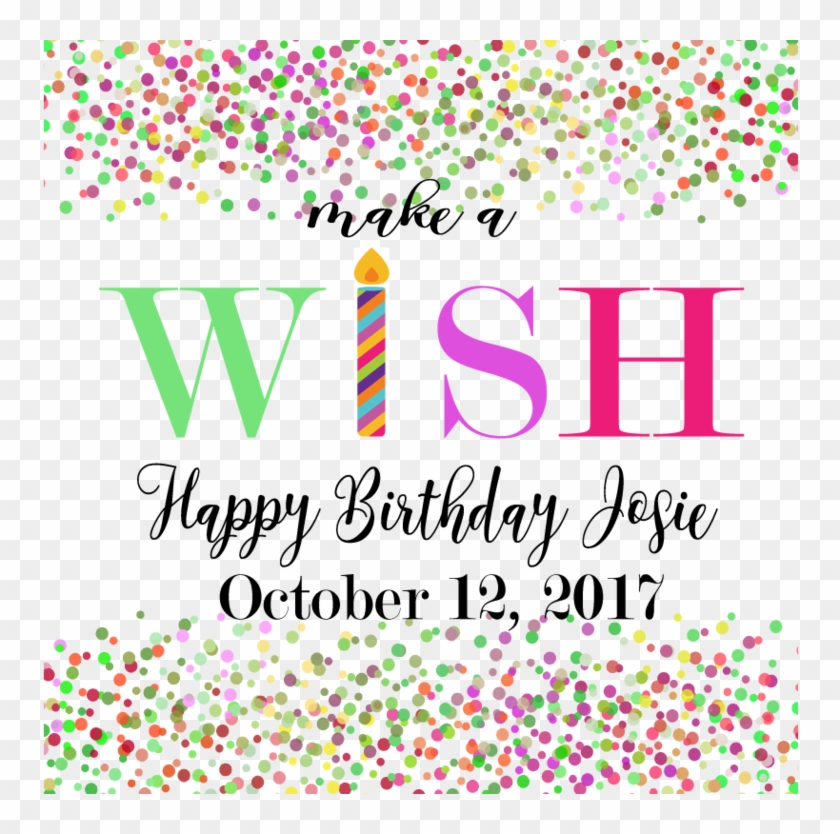 Make A Wish Birthday Personalized Candle - Birthday #669720