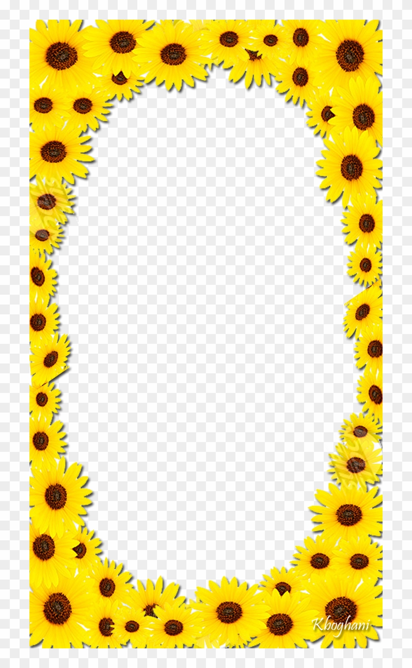 Sunflower Frame - Circle #669786