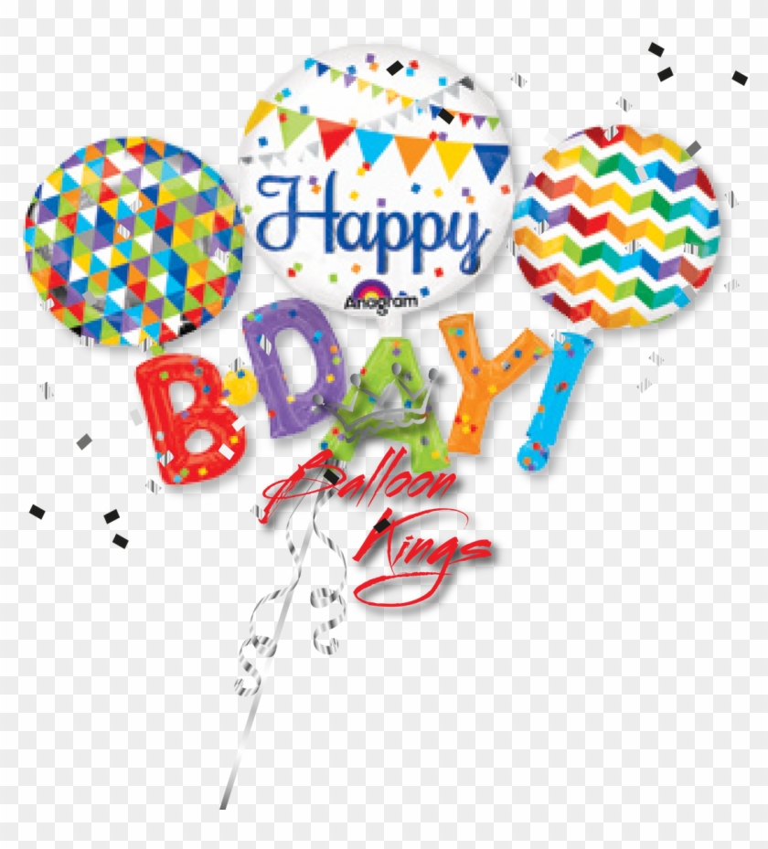 Multi Balloon Happy Birthday - Party City Birthday Balloons #669873