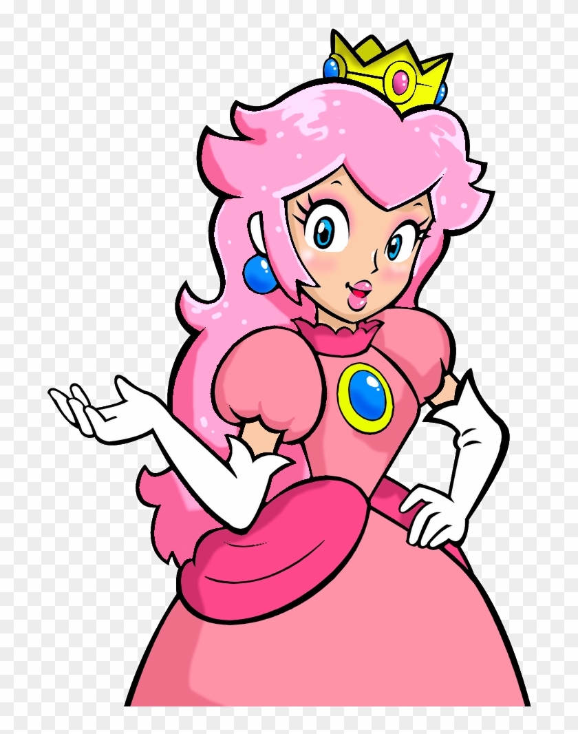 Princess Peach Clipart Pink - Princess Peach Pink Hair #669876