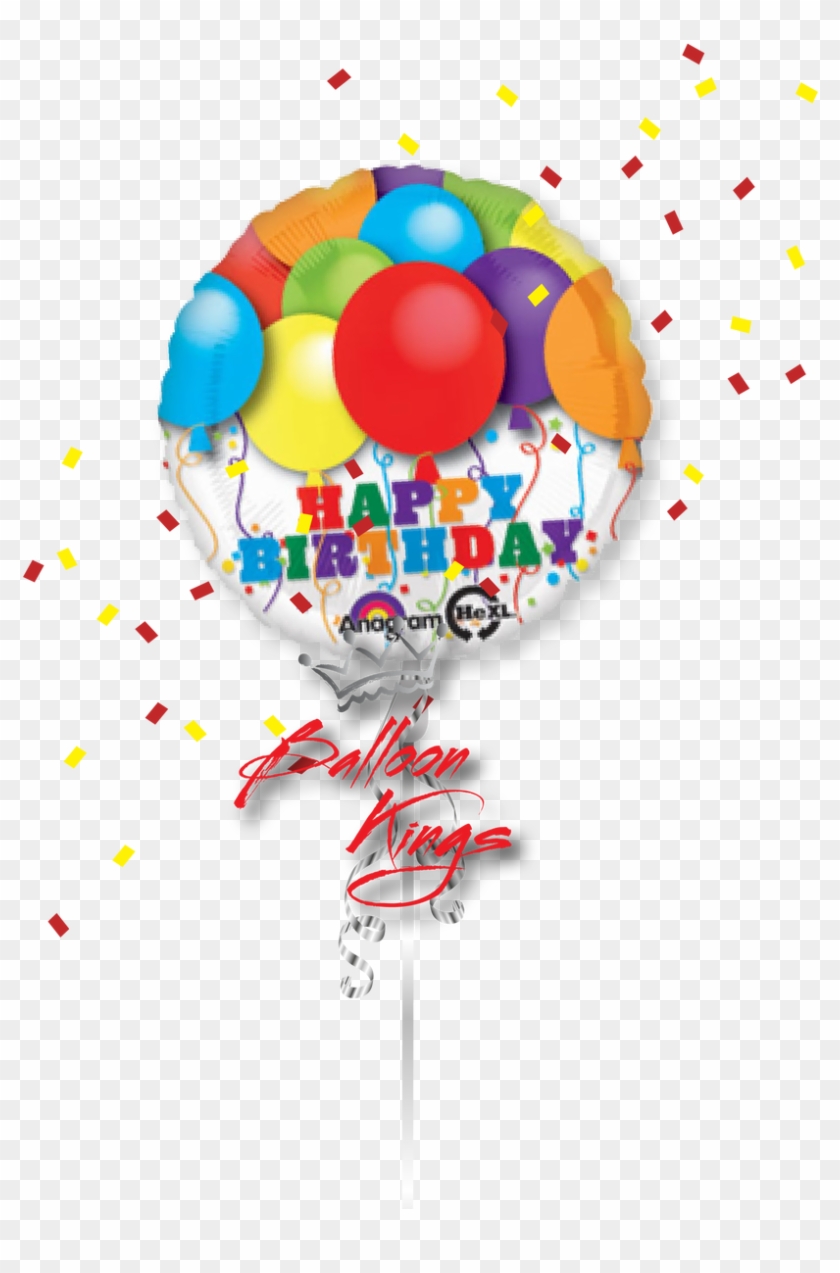 Happy Birthday Bright - Balloons Happy Birthday Foil Balloon – Inflated Balloon #670056